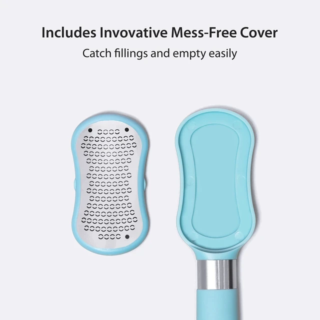 Alt view image 3 of 7 - Premium Foot File 2-in-1 Callus Remover for Feet with Dead Skin Storage + 2 in 1 Siliglass Pumice Stone Callus Remover for Feet, Elbows, Hands, and Knees