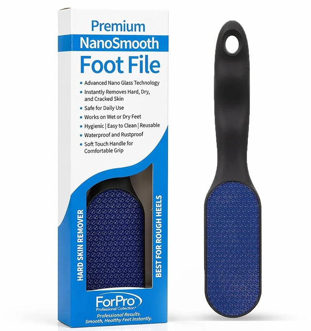 Main image of Foot File Callus Remover, Double-Sided Foot Scrubber for Cracked Heels & Dead Skin, Professional Pedicure Tool for Wet/Dry Use, Ergonomic Handle, Hygienic & Long Lasting
