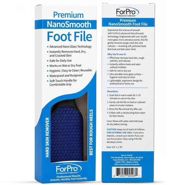 Alt view image 2 of 6 - Foot File Callus Remover, Double-Sided Foot Scrubber for Cracked Heels & Dead Skin, Professional Pedicure Tool for Wet/Dry Use, Ergonomic Handle, Hygienic & Long Lasting