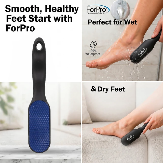 Alt view image 4 of 6 - Foot File Callus Remover, Double-Sided Foot Scrubber for Cracked Heels & Dead Skin, Professional Pedicure Tool for Wet/Dry Use, Ergonomic Handle, Hygienic & Long Lasting