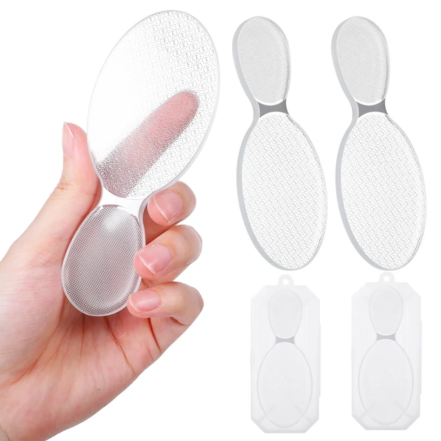 Alt view image 7 of 7 - 2 Pcs Nano Foot File Glass Nail File Foot Scrubber Callus Remover Rough and Smooth Sides Professional Pedicure Tools at Home Heel Scraper for Dead Skin Removal Cracking Wet and Dry Feet