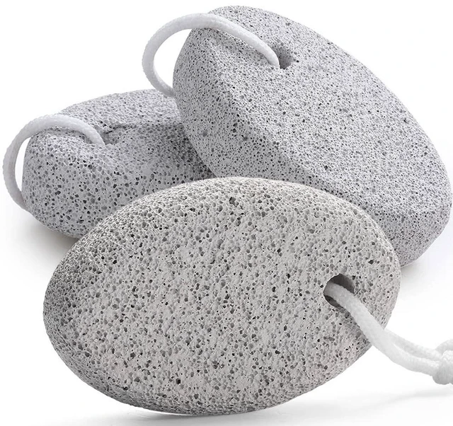 Main image of Natural Pumice Stone for Feet, 3-Pack Lava Pedicure Tools Hard Skin Callus Remover for Feet and Hands - Natural Foot File Exfoliation to Remove Dead Skin, Heels, Elbows, Hands
