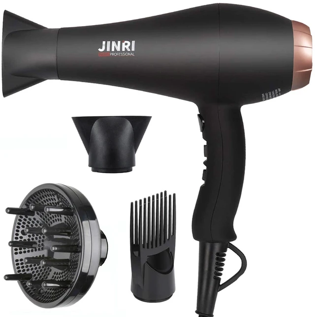 Main image of Hair Dryer 1875W, Negative Ionic Fast Dry Low Noise Blow Dryer | Professional Salon Hair Dryers with Diffuser, Concentrator, Styling Pik, 2 Speed and 3 Heat Settings for Home Salon