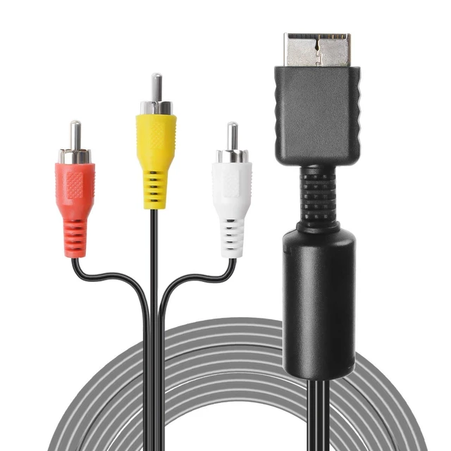 Alt view image 3 of 6 - Audio Video RCA Cable - Game Console Composite Accessories Connection AV Cable for PS1 PS2 PS3, 6FT