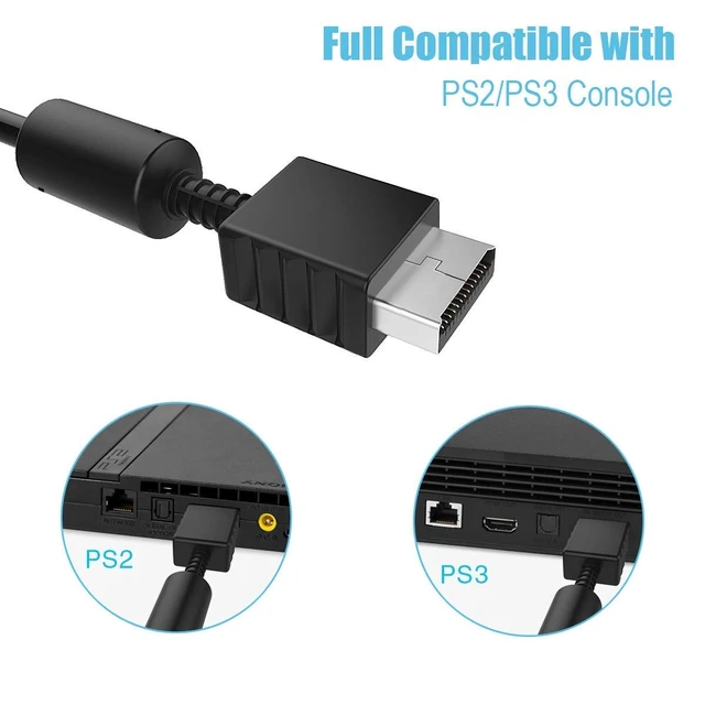 Alt view image 4 of 6 - Audio Video RCA Cable - Game Console Composite Accessories Connection AV Cable for PS1 PS2 PS3, 6FT
