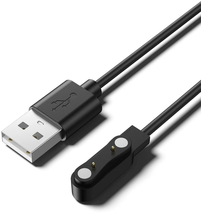 Main image of Smart Watch Charger Magnetic 2 Pin Cable for Fitness Tracker, Da Fit Watch Charger, Replacement SmartWatch Accessories Charging Cable