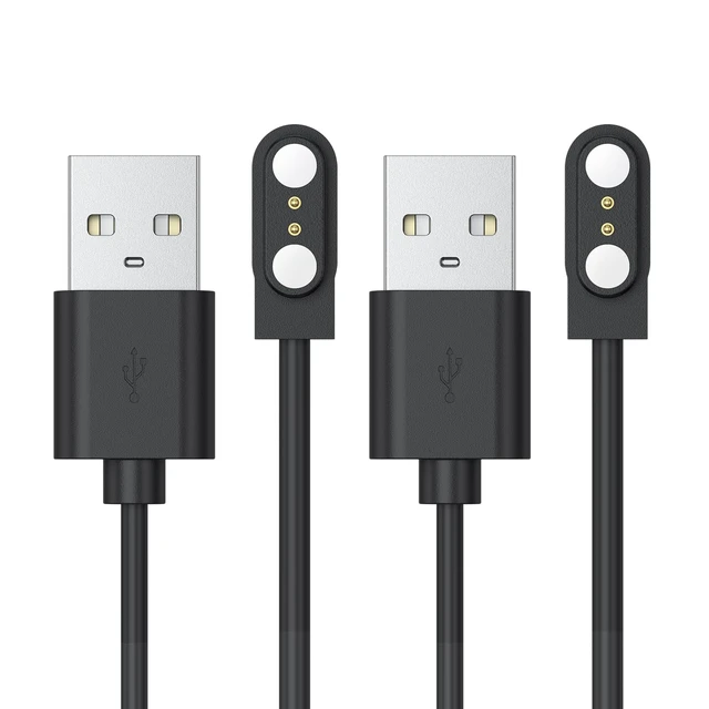 Main image of 2-Pack for Fitpolo AR-01 & Aeac AR-01 Smart Watch Charger | Replacement Magnetic USB Charging Cable for AR-01 Smart Watch Charger