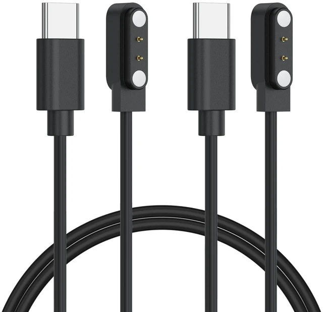 Main image of 2 Pack for Gloryfit Smart Watch Charger, USB-C Magnetic Charging Cable for GloryFit T80 T70 T60 T50 P99 P98 Smart Watches