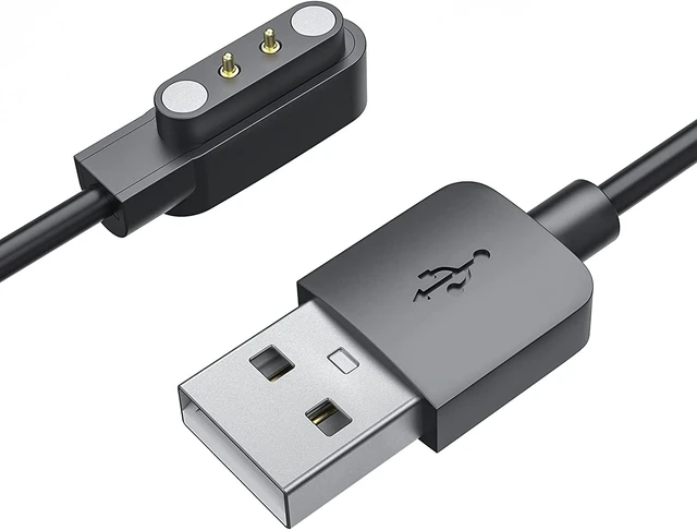 Alt view image 4 of 7 - Charging Cable Compatible for TYKOIT/Tensky ID208BT/AEAC ID208BT/TOZO S5/WMH IDW25/Keeponfit IDW21 Smart Watch, High Speed Magnetic Replacement USB Charger Cord fits for TYKOIT Smartwatch Accessories