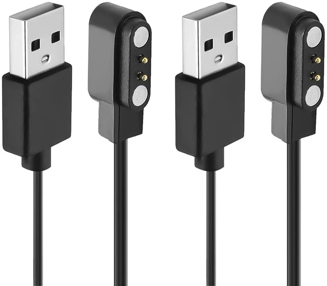 Main image of 2-Pack Smart Watch Charger for VeryFit IDW19 IDW13 ID208 BT Plus - Magnetic USB Charging Cable - Replacement Power Cord for IDW15 IDW16 IDW17 IDW21 IDW25 IDW26 IDW28 GTX20 - Fast Charging Accessories