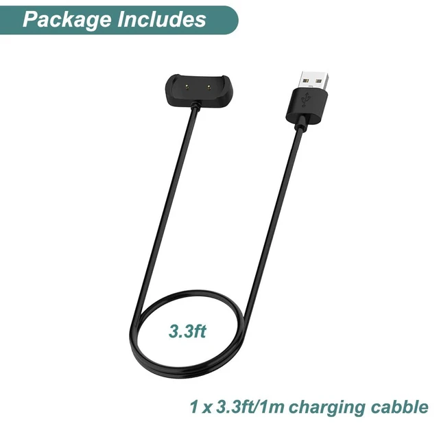 Alt view image 7 of 7 - Charger for Amazfit Bip 5/Bip 3/Bip U | T-Rex Pro | GTS 4 mini | GTS 2 mini | GTS 2 | GTS 2e | GTR mini | GTR 2 | GTR 2e | Active, Replacement USB Charging Cable Cord Smartwatch Accessories (3.3ft/1m)