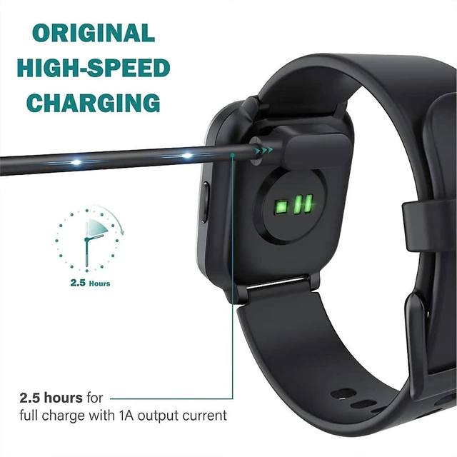 Alt view image 6 of 6 - Universal Magnetic Smartwatch Charger Cable, 2 Pin 2.84mm Pin Spacing Replacement Charging Cord Compatible with Most Fitness Trackers & Wearable Devices, Portable USB Charging Dock Cable