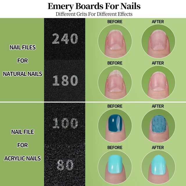Alt view image 3 of 7 - Nail File Kit, Nail File, 15 PCS Emery Boards For Nails, Fingernail Files, Nail Files For Natural Nails, Nail Filer, Cuticle Trimmer, Cuticle Pusher, Manicure Tools, Nail Care Kit, Nail Tools