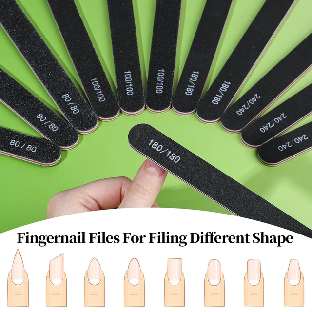 Alt view image 4 of 7 - Nail File Kit, Nail File, 15 PCS Emery Boards For Nails, Fingernail Files, Nail Files For Natural Nails, Nail Filer, Cuticle Trimmer, Cuticle Pusher, Manicure Tools, Nail Care Kit, Nail Tools