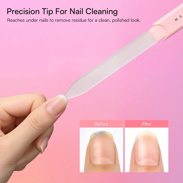 Alt view image 3 of 7 - Glass Nail File for Natural Nails: Reusable Nail Care Tool, 3pcs | Fast Shaping & Gentle Smoothing, Double-Sided Sandblasted Surface, Washable, Portable Lightweight Manicure Gift with Case