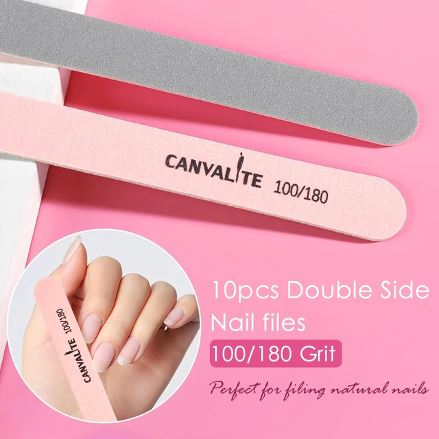 Alt view image 5 of 7 - Nail Files and Buffers, Shapes/Smooths/Shines Multi-Functional File & Polishing Buffing Block with 100/180 Grit Emery Boards, 14pcs Manicure Kit Natural Nail Care
