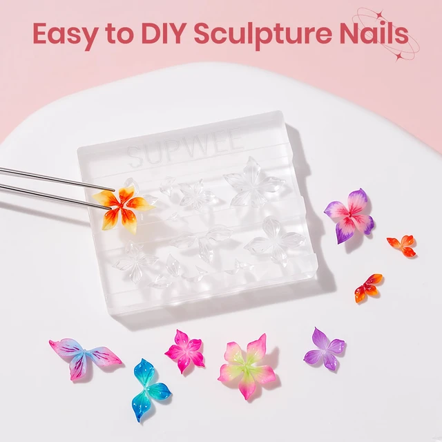 Alt view image 2 of 7 - 3D Nail Art Gel Clear and White Solid Builder Gel for Nails | Non-Stick Hand 3d Sculpting Gel for Nail Art Molding Gel with Dual Form for Carving Pattern Decoration Nail Art Home Manicure