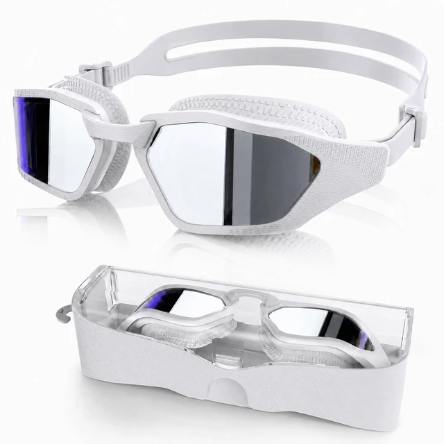 Main image of Swim Goggles Adult Anti Fog&UV No Leak Wide View Swimming Goggles | UV Protection Clear View, Water Pool Goggles with Storage Case for Men Women, Comfort Fit