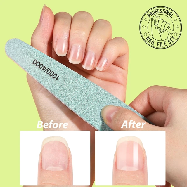Alt view image 5 of 7 - 12pcs Nail Files and Buffers, Nail File Nail Buffer Block for Women, Emery Boards for Nails Nail Buffer and Shine Kit, Fingernail Files 100/180 Grit Nail Files for Natural Nails
