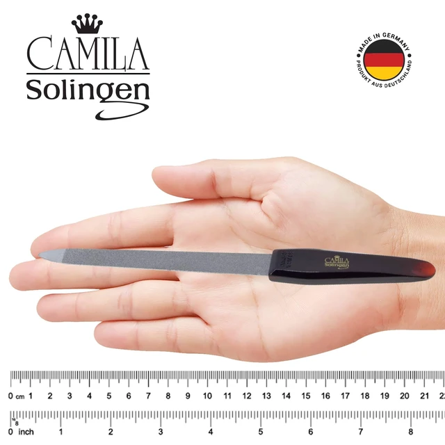 Alt view image 4 of 6 - CS19 Sapphire Metal Nail File for Natural Nails Fingernail and Toenail Care, 8" Double Sided Coarse and Fine for Manicure and Pedicure