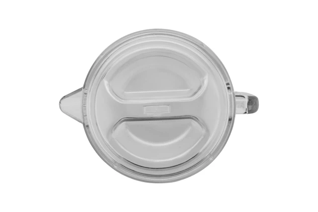 Alt view image 2 of 5 - . 64 oz / 2 Quart Clear Plastic Pitcher with Lid | Dishwasher safe, BPA-free, Shatterproof, Airtight lid prevents spills, Angled pour spout, Great for Water, Iced Tea and Juice