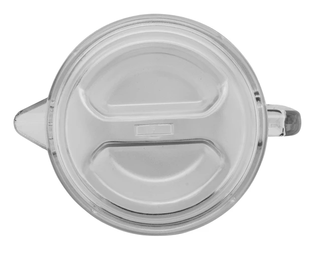 Alt view image 5 of 5 - . 64 oz / 2 Quart Clear Plastic Pitcher with Lid | Dishwasher safe, BPA-free, Shatterproof, Airtight lid prevents spills, Angled pour spout, Great for Water, Iced Tea and Juice
