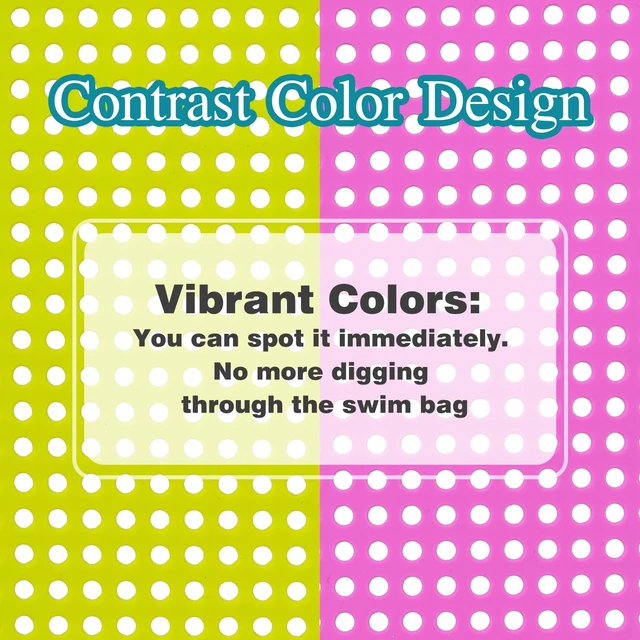 Alt view image 3 of 7 - Swim Goggles Case For Swimming Goggles, Mothers Day Gifts for Mom, Silicone Protective Cases with Drain Hole for Women, Purple and Green