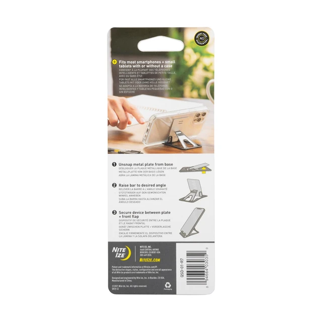 Alt view image 7 of 7 - QuikStand - Compact Smartphone Stand Fits iPhone, Samsung, Small Tablets, and E-readers