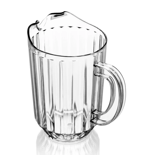 Alt view image 3 of 6 - Commercial Polycarbonate Water Pitcher, 60 oz, Clear | Restaurant Quality, Durable, Dishwasher Safe