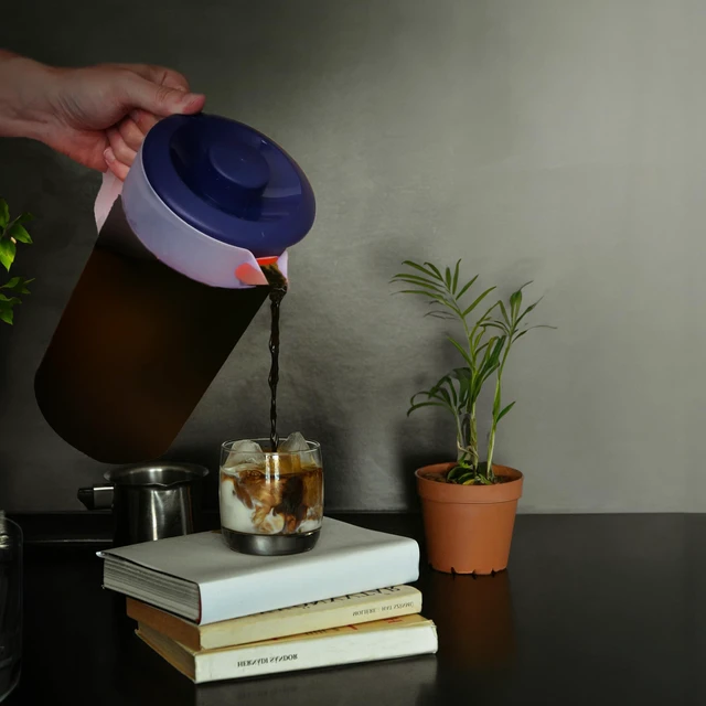 Alt view image 5 of 7 - Water Pitcher with Lid 1 Gallon Pitcher BPA Free & Phthalate Free - Navy | Freezer/Dishwasher Safe