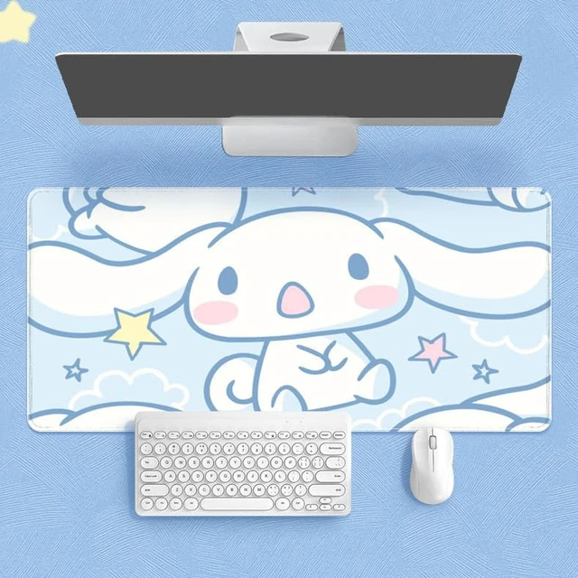 Alt view image 2 of 4 - XXL Extended Gaming Mouse Pad/Mat- Large Cute Kawaii Anime Cartoon Design Mousepad for Girls and Women, Stitched Edges | 27.6"x11.8"x0.08" Dimensions (Cinnamon2)