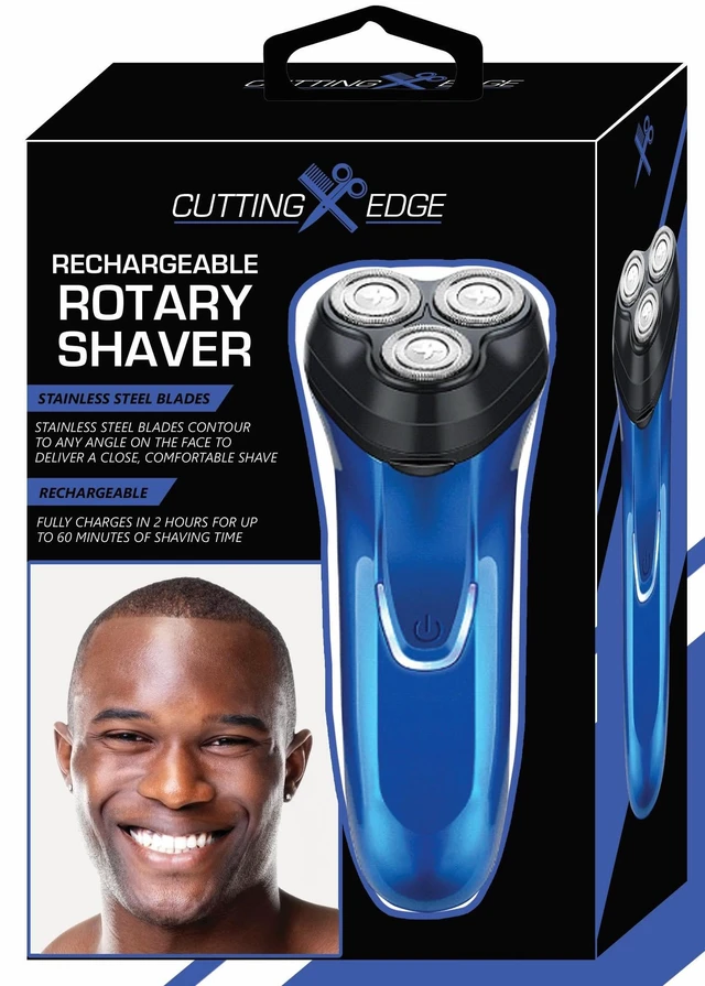 Main image of Rotary Shaver, Rechargeable Electric Rotary Shaver with Stainless Steel Blades, Wireless Cordless Electric Razor, Close Shave, Full 2 Hour Charge Provides 1 Hour Run-Time, Electric Razor