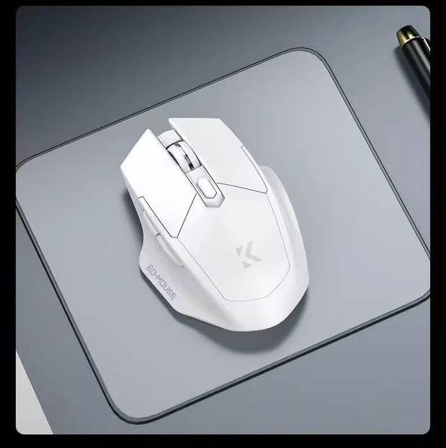 Main image of Wireless Bluetooth Mouse,LED Dual Mode Rechargeable Silent Slim Laptop Mouse,Portable(BT5.2+USB Receiver) Dual Mode Computer Mice,for Laptop,Desktop Computer,ipad Tablet,Phone,TV (White)