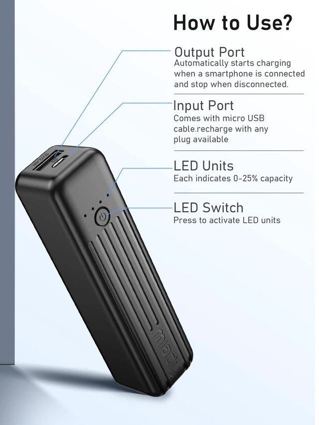 Alt view image 7 of 7 - 2-Pack Small Portable Charger 5000mAh Power Bank Travel Battery Pack | Dual USBPocket SizeLightweightfor BackpackCompatible with iPhone 18 Android etc18.5WhFlight-SafeCompactBlack+White