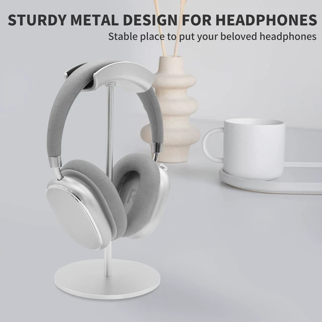 Alt view image 4 of 7 - Headphone Stand,Metal Headset Holder for Space-Saving and Display