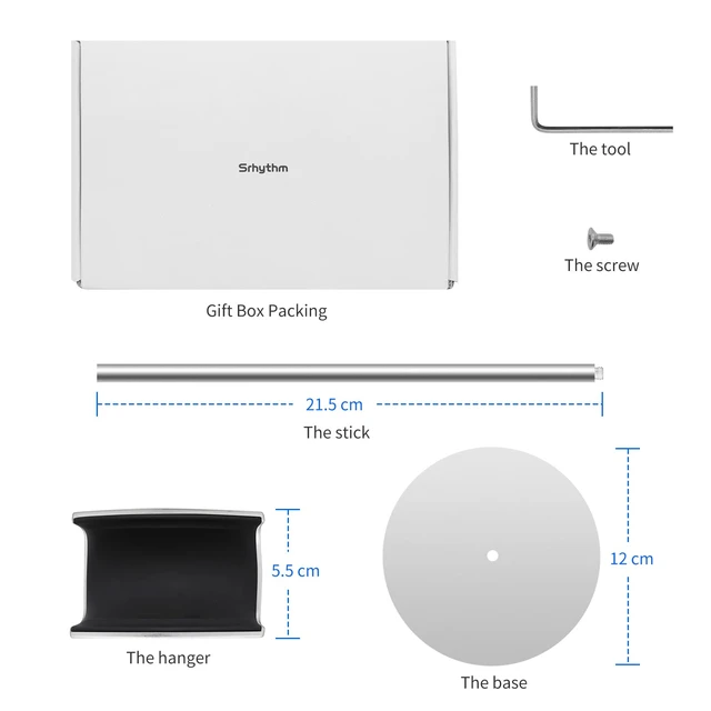Alt view image 6 of 7 - Headphone Stand,Metal Headset Holder for Space-Saving and Display