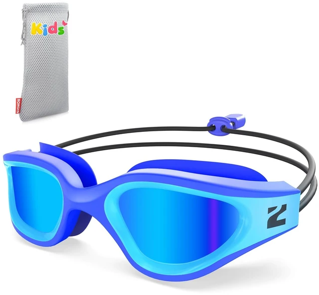 Main image of G1 Neo Swim Goggles kids 6-14, Bungee Strap, for Pool & Outdoors | Mirrored, Anti Fog, No Water Leaking
