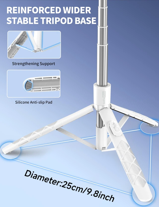 Alt view image 2 of 7 - 71" Selfie Stick, Smartphone Tripod Stand All-in-1 with Remote, Travel Tripod for iPhone, Extendable Cell Phone Tripods for Selfie/Video Recording/Photo/Live Stream/Vlog