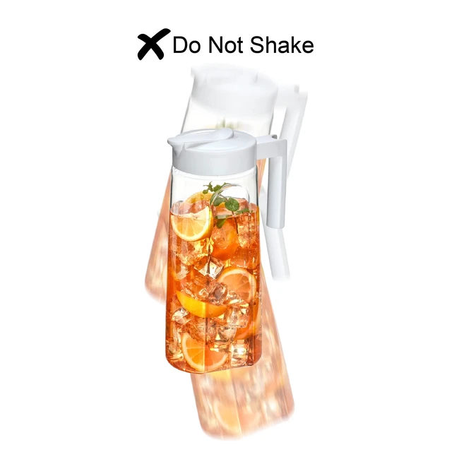 Alt view image 6 of 7 - Slim - Tritan Pitcher (64 oz), Unbreakable Plastic Water Pitcher with Lid, BPA-Free, Heat-Resistant, Dishwasher-Safe, Great for Both Iced and Hot Drinks, Indoors and Outdoors, Black