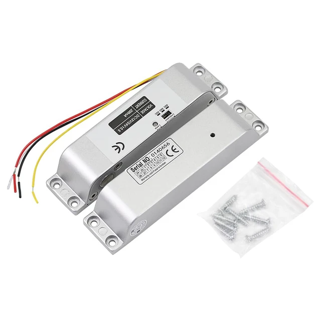 Alt view image 2 of 7 - Electric Drop Bolt Lock DC 12V Fail Safe NC Mode Electronic Door Lock for Access Control Security System with Time Delay