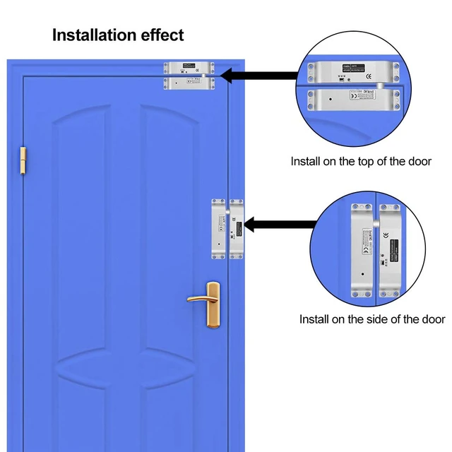 Alt view image 6 of 7 - Electric Drop Bolt Lock DC 12V Fail Safe NC Mode Electronic Door Lock for Access Control Security System with Time Delay