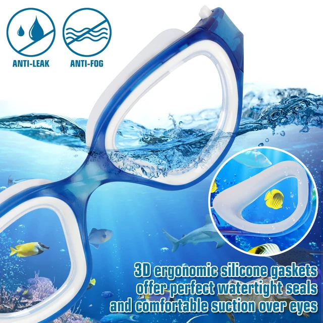 Alt view image 3 of 7 - Swimming Goggles Swim Pool Goggles Anti Fog Anti UV No Leakage Clear Vision for Men Women Adults Teenagers