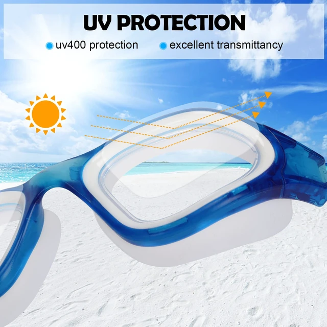 Alt view image 5 of 7 - Swimming Goggles Swim Pool Goggles Anti Fog Anti UV No Leakage Clear Vision for Men Women Adults Teenagers
