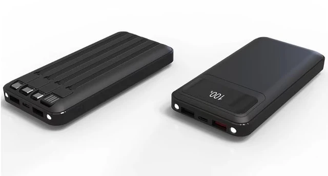 Alt view image 7 of 7 - 10000mAh Power Bank, Portable Charger with 4 Built-in Cables, 22.5W Fast Charging, LED Digital Display, USB-C Battery Pack for iPhone, Samsung & Android