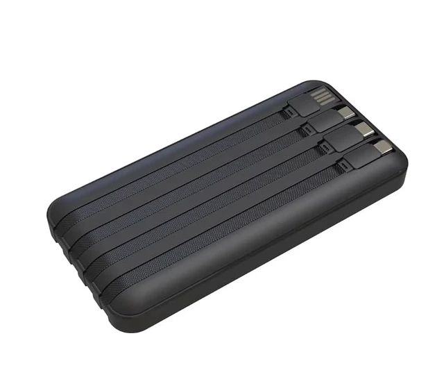 Alt view image 6 of 7 - 10000mAh Power Bank, Portable Charger with 4 Built-in Cables, 22.5W Fast Charging, LED Digital Display, USB-C Battery Pack for iPhone, Samsung & Android