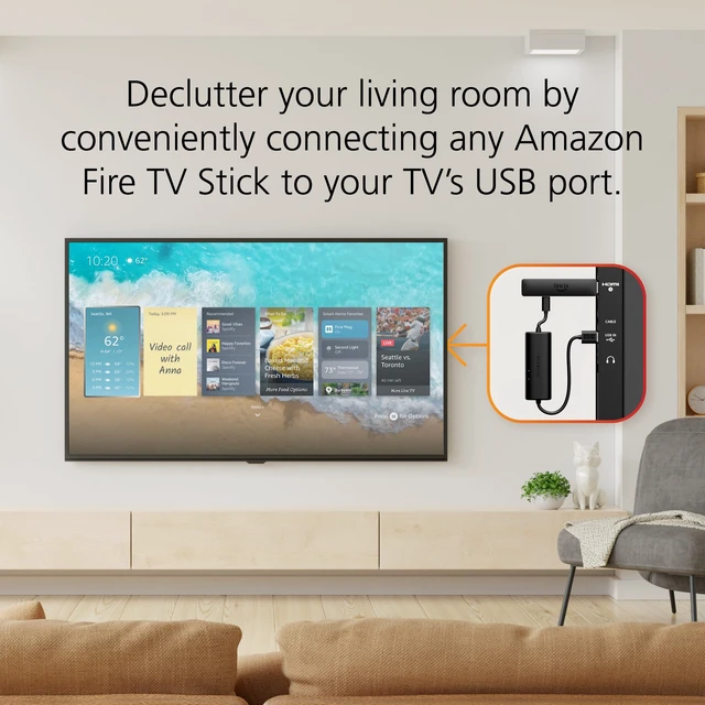 Alt view image 4 of 7 - Made for Amazon, USB Power Cable (Eliminates the Need for AC Adapter)