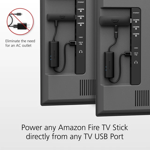 Alt view image 5 of 7 - Made for Amazon, USB Power Cable (Eliminates the Need for AC Adapter)