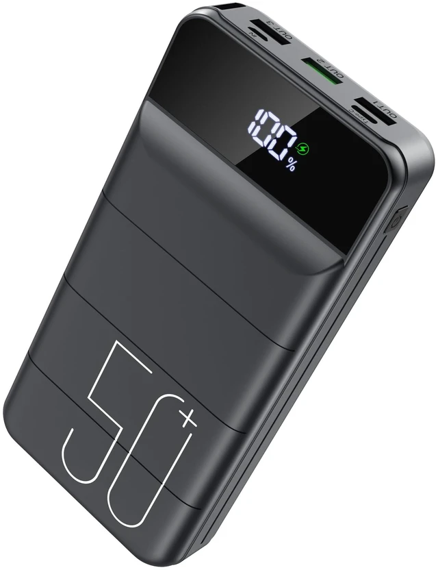 Main image of Power Bank 50000mAh 22.5W Fast Charging Portable Charger, USB C Quick Charge with 3 Outputs & 2 Inputs, LED Display, Huge Capacity External Cell Phone Battery Pack for iPhone, Samsung, iPad