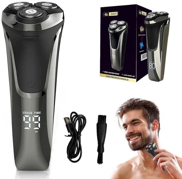 Main image of Snapbuy Electric Razor for Men,Snapbuy Razor,Electric Shavers for Men,4D Floating Head Rotary Shaver,2026 New Electri c Shaver with LCD Display & Quiet Motor, IPX7 Waterproof,Fast Charging(Black)