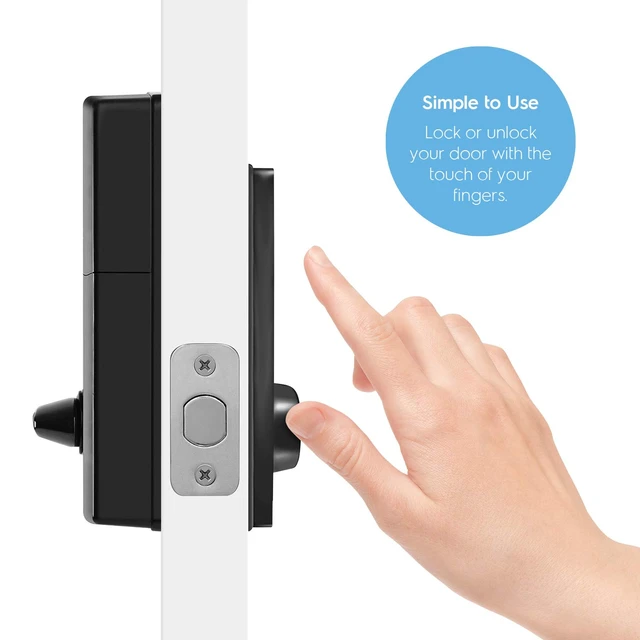 Alt view image 3 of 6 - Keyless Entry Door Lock Deadbolt, Digital Door Locks with Keypads, Smart Lock, Electronic Keypad Door Knob Cylinder Deadbolt, Automatic Locking, Heavy Duty Commercial Grade ADL220-B
